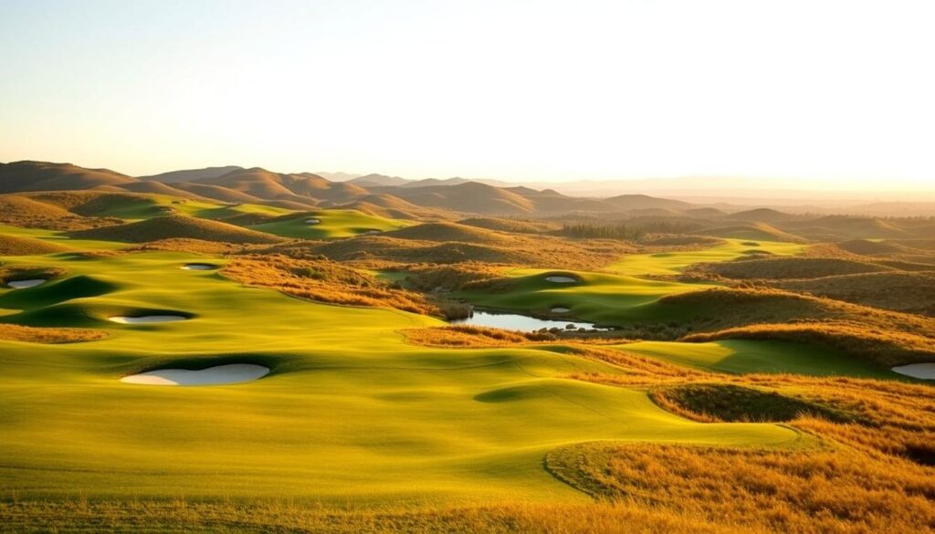 Sprawling fairways wind through undulating terrain, meticulously crafted to challenge and delight. Verdant greens glisten under warm, golden light, inviting a thoughtful approach. Strategically placed bunkers and water hazards demand precision, while gently sloping hills offer panoramic vistas. This championship-caliber golf course design reflects a harmonious blend of nature and engineering, where each element is thoughtfully integrated to create a harmonious and captivating experience. Harmony, strategy, and a reverence for the landscape converge, showcasing the architect's vision of a golf course that elevates the sport and the player's connection to the land. Sprawling fairways wind through undulating terrain, meticulously crafted to challenge and delight. Verdant greens glisten under warm, golden light, inviting a thoughtful approach. Strategically placed bunkers and water hazards demand precision, while gently sloping hills offer panoramic vistas. This championship-caliber golf course design reflects a harmonious blend of nature and engineering, where each element is thoughtfully integrated to create a harmonious and captivating experience. Harmony, strategy, and a reverence for the landscape converge, showcasing the architect's vision of a golf course that elevates the sport and the player's connection to the land.