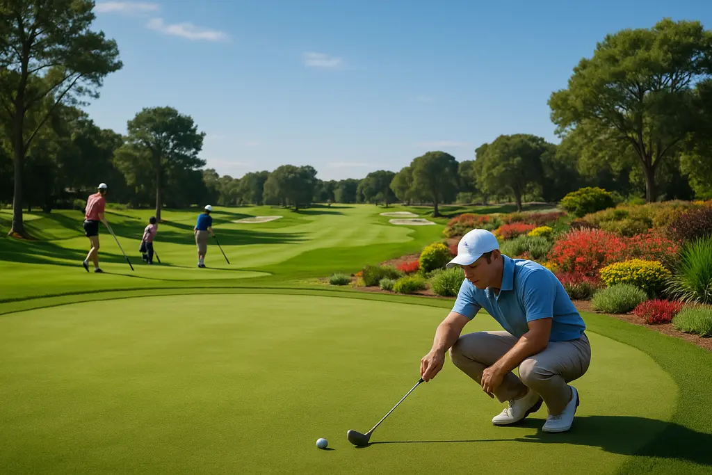 Frenchman’s Creek renovations with golf range earthwork beside a South Florida course